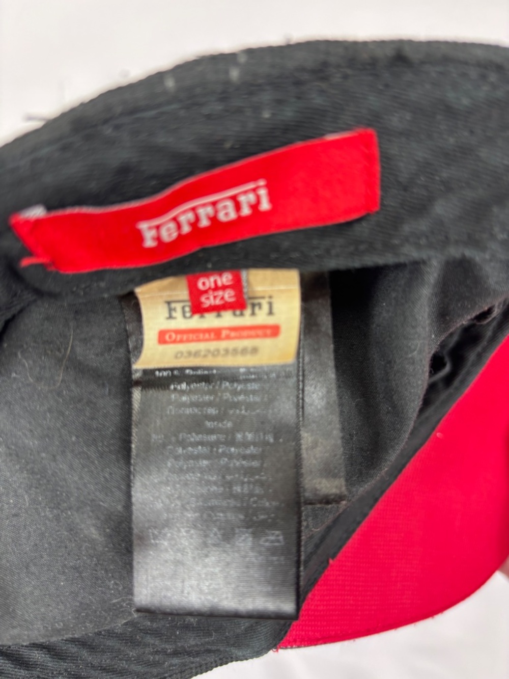 Scuderia Ferrari Black Baseball Cap Hat Adjustable One Size - Picture 6 of 11